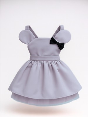 Shecco Babba Kız Çocuk Sevimli Tütü Salopet Elbise - Doğum Günü, Parti Elbisesi