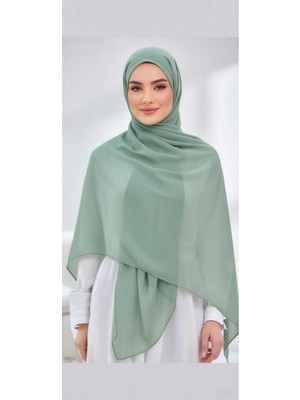 Moda Nur Modanur Şifon Kumaş, Şifon Kumaş , Su Yeşili. Ölçü 1.95*70 cm