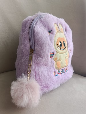 Labubu Desenli Peluş Sırt Askılı Çocuk Çantası