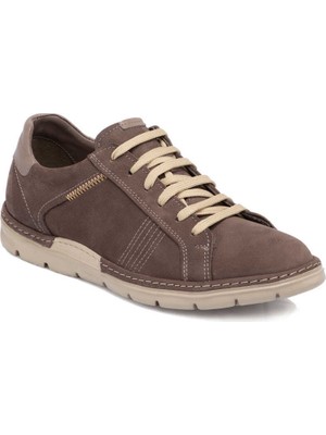 Tergan Vizon Hakiki Nubuk Deri Erkek Sneaker - E24I1AY56777-F95