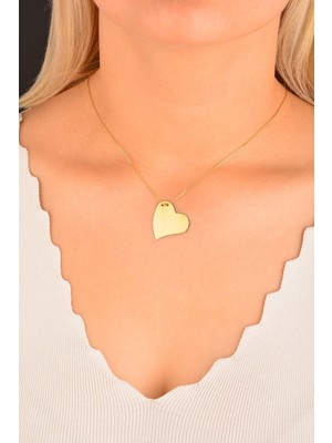 CEBECİ Cebeci 14 Ayar Kalp Altın Kolye