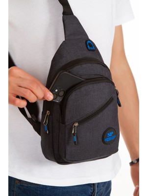 Sannora Bags Unisex Su Geçirmez Çapraz Askılı Bel Omuz Göğüs ve Spor Çanta Günlük Bodybag