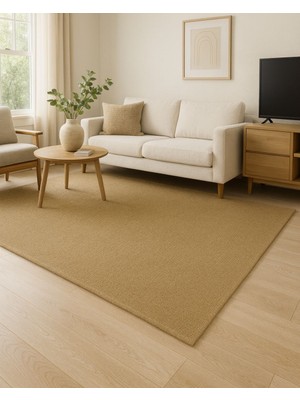 Etka Home Sisal Kare Dokuma Bej Hasır Halı