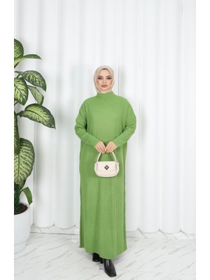 Nisum Moda Fitilli Triko Elbise