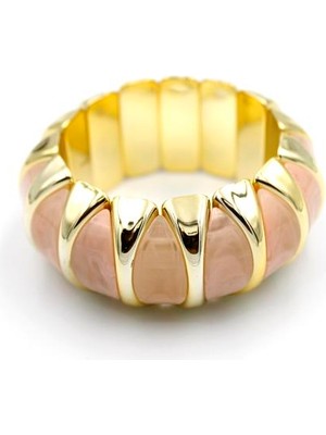 Royaleks Lastikli Taşlı Bilezik - Pembe