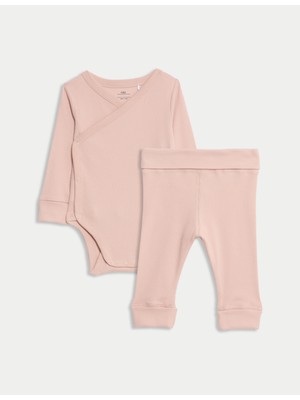 Marks & Spencer Pamuk Karışımlı 2 Parça Takım (0-3 Yaş)