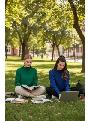 Lela Pamuklu Arkası Uzun Dik Yaka 2'li Paket Triko Kazak Bayan Kazak 4615002S2