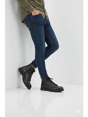 Doçka Erkek Hakiki Deri Spor Tarz Günlük Fermuarlı Içi Kürklü Bot AL25/B7022