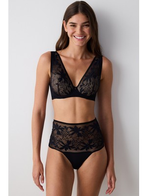 Penti Adore Lace Dantel Siyah Sütyen