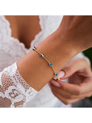 Cherry By Özkonak Dokuz Mini Gözlü Bileklik