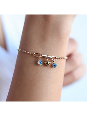 Cherry By Özkonak Yıldızlı Gözlü Ataç Bileklik