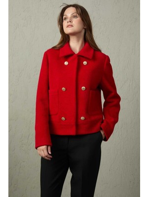 Centilmen Mezzura Düğme Detaylı Kaban 1611