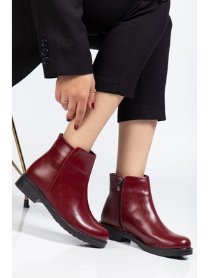 Arda Bayan Bot 165-204 Bordo Yanki Günlük Kadın Bot