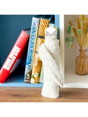 PYLONES Chapka Katlanabilir Şemsiye - Kompakt Şemsiye - Beyaz Kedi