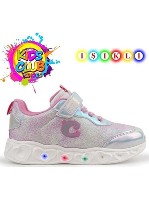 Papuccum Ortopedi Çocuk Yuki Işıklı Ortopedik Taban Kız Çocuk Spor Ayakkabı