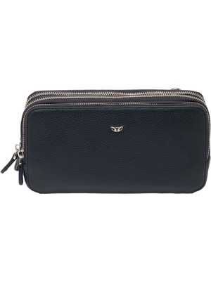 Tergan  Lacivert Hakiki Deri Erkek Portföy Çantası - S1PC00021495-X86