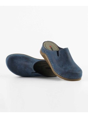 Dr. Klompa Kadın Terlik - Lacivert - Konfor Destekli Yapı Şık Tasarım Yumuşak Taban Günlük Kullanıma Uygun