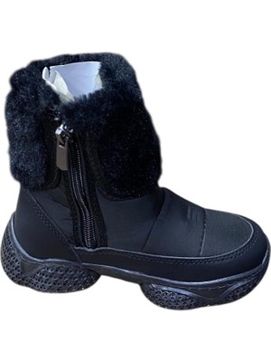 Güven Kundura Çocuk Yünlü Kaymaz Geniş Tabanlı Kar Botu