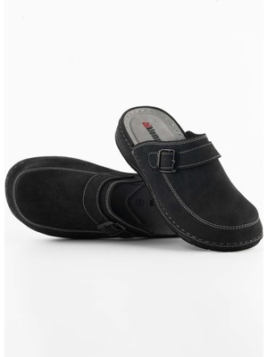 Tigerline Erkek Sabo - Siyah Nubuk - Konfor Destekli Yapı Şık Tasarım Yumuşak Taban Günlük Kullanıma Uygun