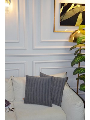 Bir Home Roma Jakar Özel Tasarım 2'li Dekoratif Kırlent Kılıfı 43X43 cm