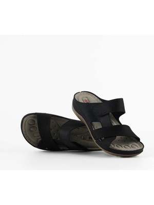 Dr. Klompa Kadın Terlik - Siyah Mozaik - Konfor Destekli Yapı Şık Tasarım Yumuşak Taban Günlük Kullanıma Uygun