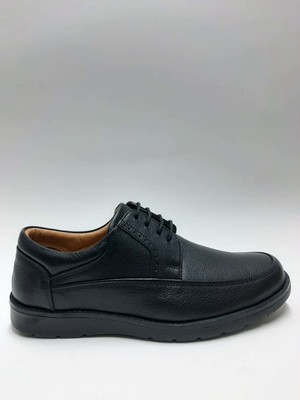 Retto Hakiki Deri Bağcıklı Ortopedik Kauçuk Tabanlı 38-39 Numara Kışlık Erkek Ayakkabı C-6591263RTTK