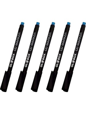 Globox CD Kalemi M 5 Adet Asetat Kalem Siyah