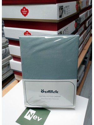 Özdilek Colourist Fitted Lastikli Battal Çift Kişilik Çarşaf Seti (180X200)-ÇAĞLA Yeşili