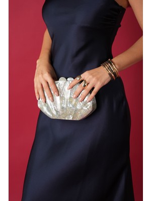 Oyster LY0141A Sedef Elyapımı Açık Yeşil Çanta