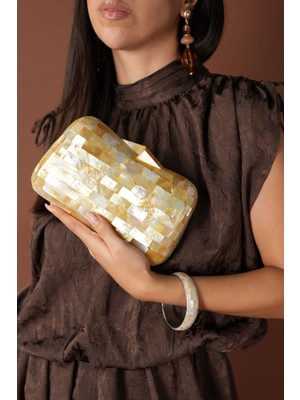 Brıck LY0116C Sedef El Yapımı Sarı Çanta