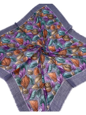 Soft İpek Soft Ipek Desenli Flamlı Eşarp