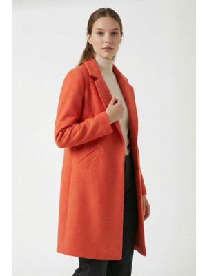 9085 Kaşe Kaban - B.kırmızı