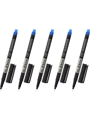 Globox CD Kalemi S 5 Adet Asetat Kalem Mavi