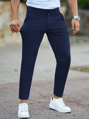 Flamex Erkek Cepli Slimfit Atlas Pantolon