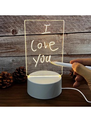 Gülcenin Dükkanı LED Çizim Tableti Gece Lambası