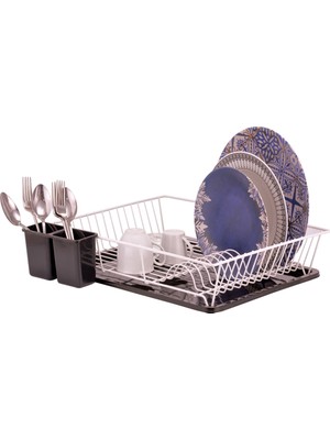 Dik Açılı Tek Katlı Beyaz Tabaklık ROYALEKS-ACERO-20333