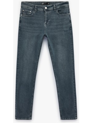 Koton Normal Bel Cepli Pamuklu Slim Fit Jean Pantolon - Brad Jean
