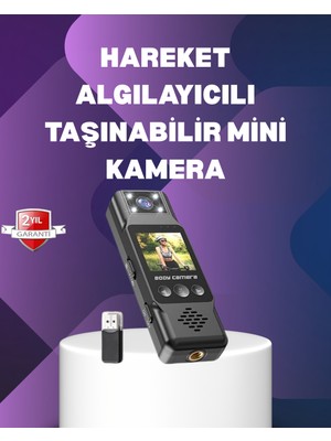 Pazarcan 180° Dönebilen Lensli 1080P Mini Kamera