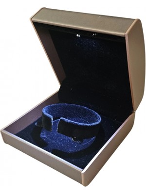 Özer Kutu Işıklı Elegance Kelepçe Kutusu Vizon