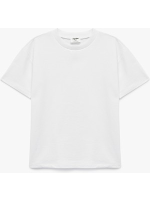 Koton Pamuklu Kısa Kollu Bisiklet Yaka Basic Tişört