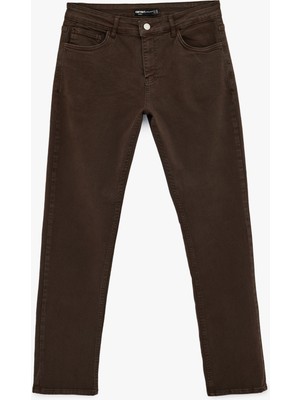 Koton Pamuklu Cepli Düğmeli Regular Fit Pantolon