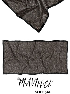 Mavi İpek Mavi Ipek Soft Pamuklu Şal Desen 2 D1