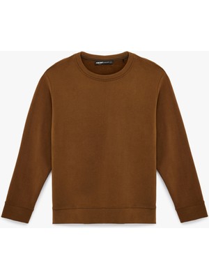 Koton Uzun Kollu Pamuklu Basic Bisiklet Yaka Sweatshirt