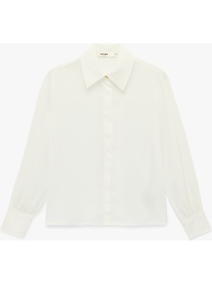 Koton Regular Fit Klasik Yaka Düğmeli Uzun Kollu Gömlek