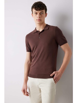 DeFacto Standart Fit Polo Yaka Kısa Kollu Triko Tişört E3241AX25SP