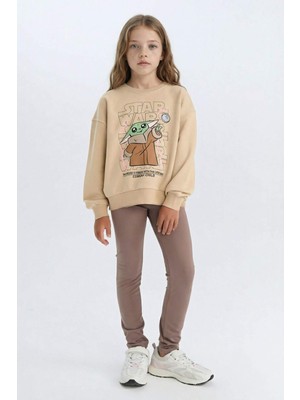 DeFacto Kız Çocuk Standart Boy Baskılı Tayt D6550A824WN