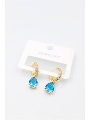 Mega Sepetim Damla Küpe - Mavi