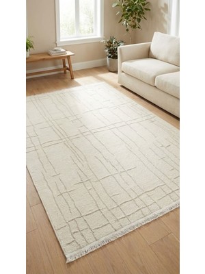 Etka Home Lara Krem Şönil Dokuma Halı