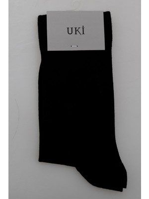 Uki Siyah Tekli Çorap