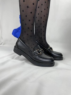 SHC4200 KB-801 Kömür Cilt Günlük Kadın Babet